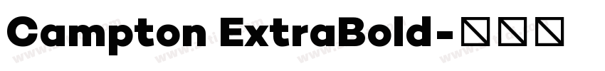Campton ExtraBold字体转换